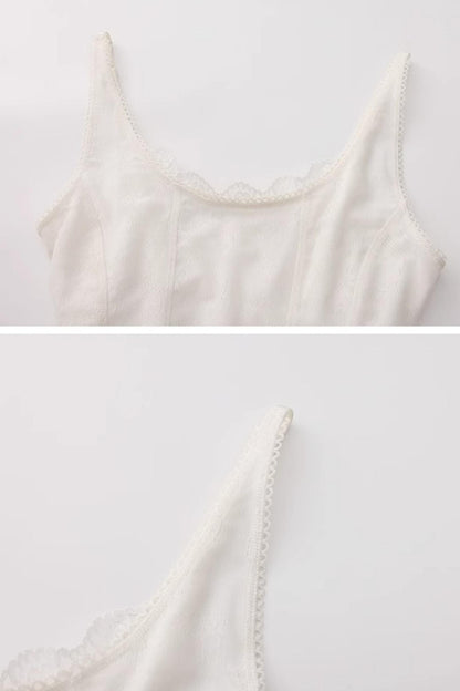 Lace White Camisole Top