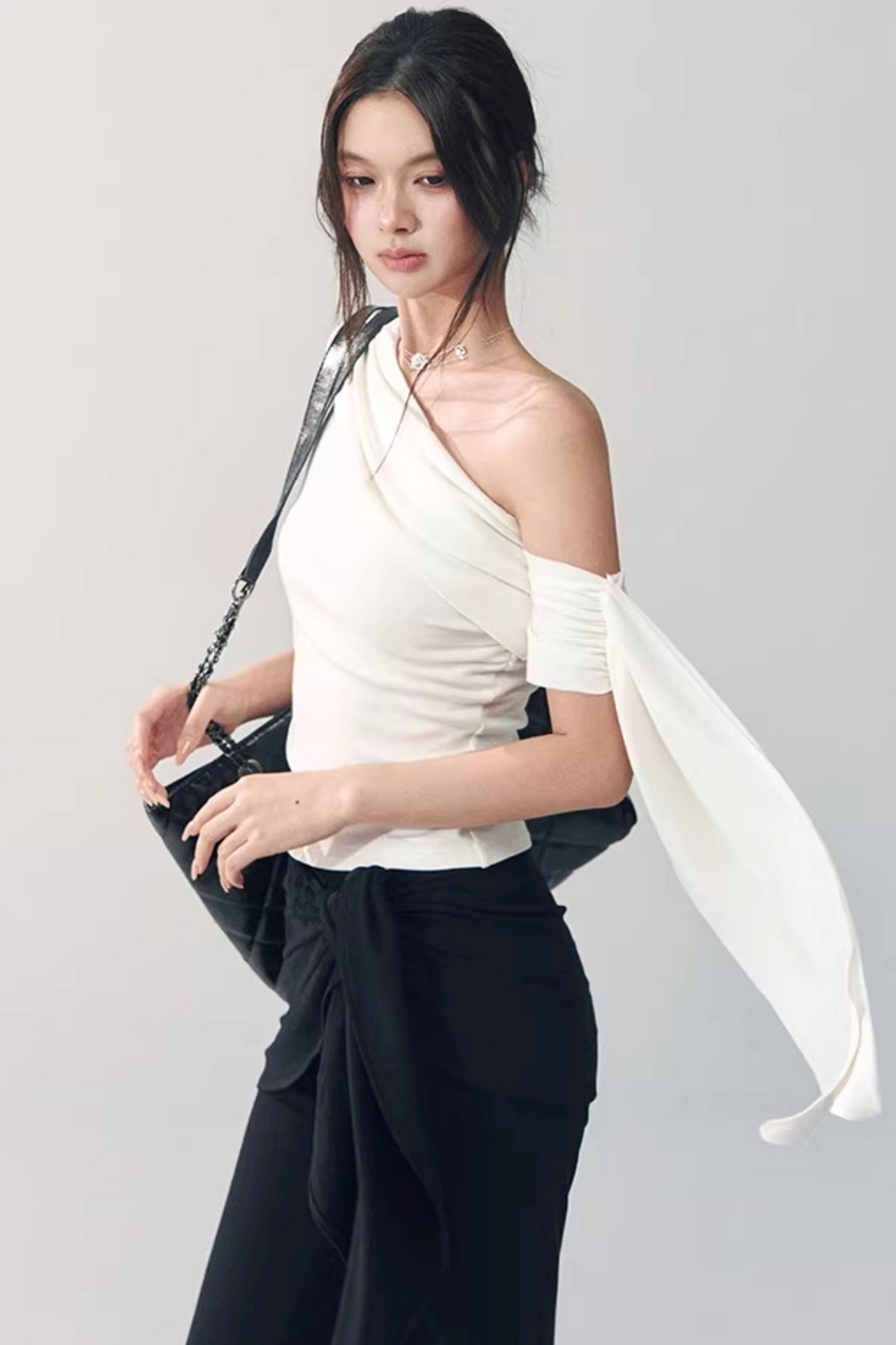 Off-Shoulder Ribbon Top