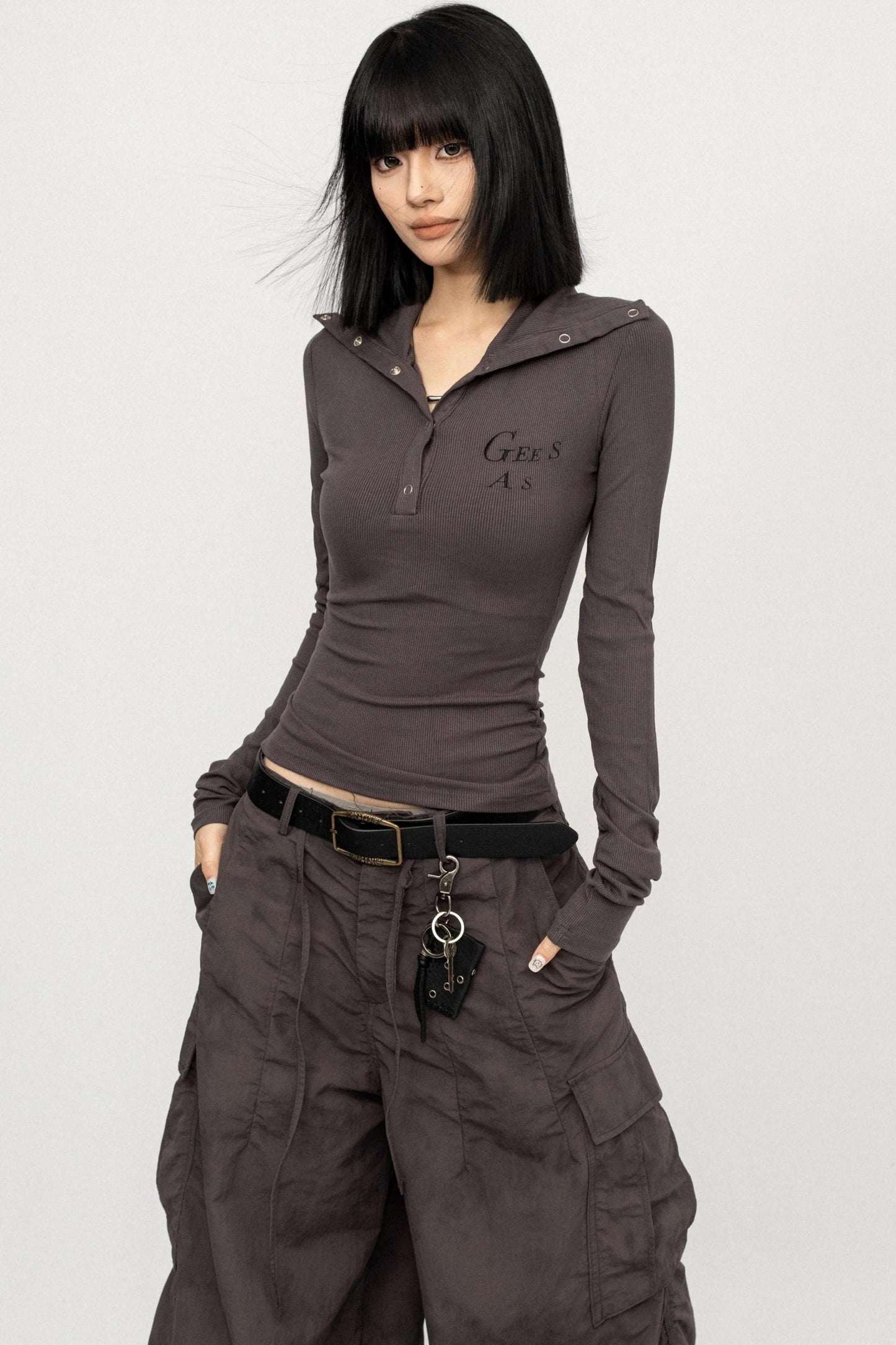 Spice Hooded Long Sleeve Tee