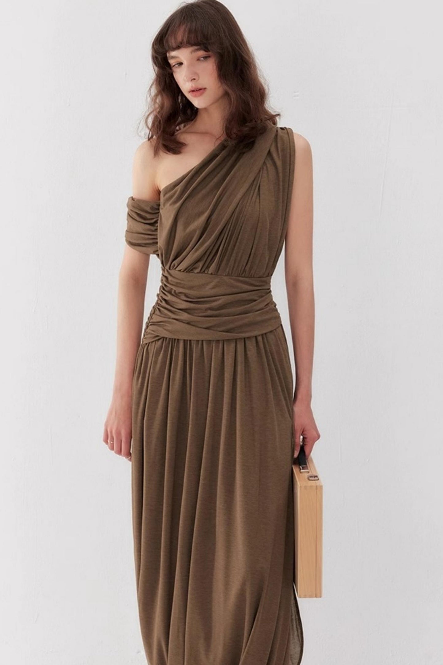 Chic Vintage Pleated Swing Dress