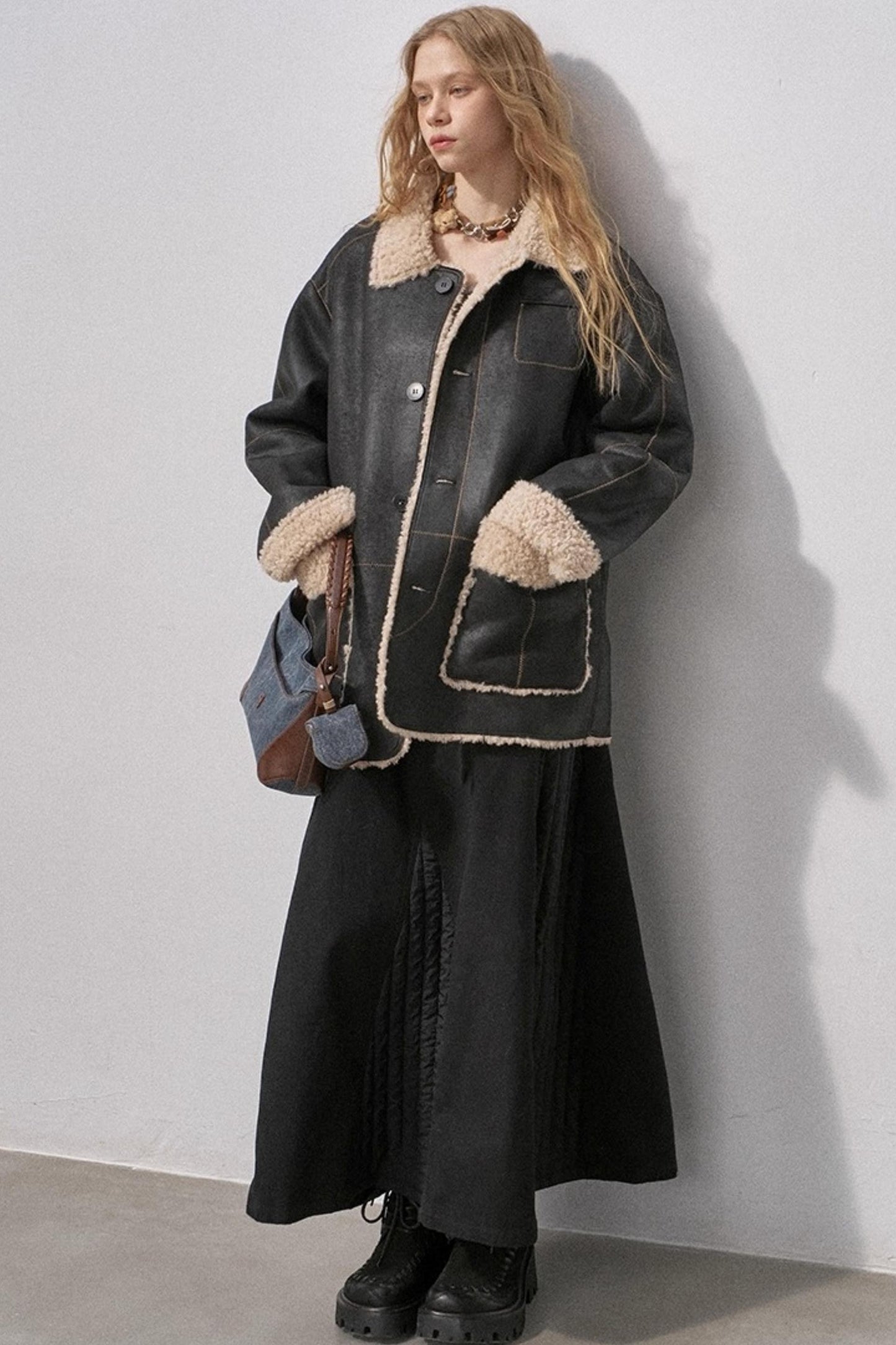 Pure Cotton Asymmetrical Skirt