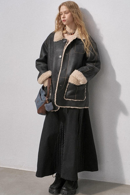 Pure Cotton Asymmetrical Skirt