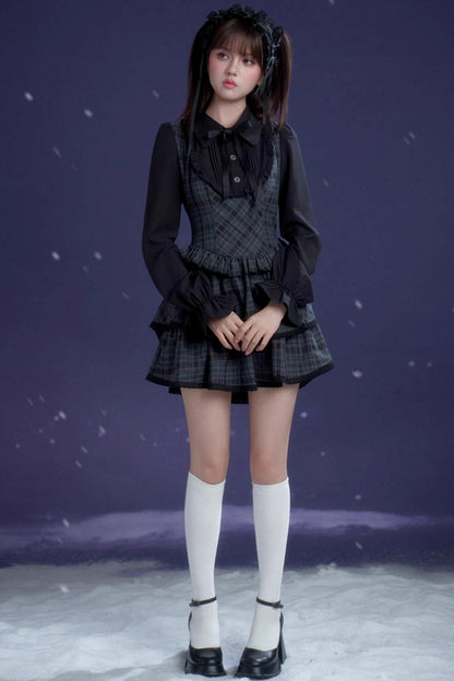 Plaid Lolita Winter Dress