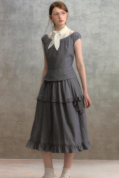 French Lace A-Line Skirt Set-Up