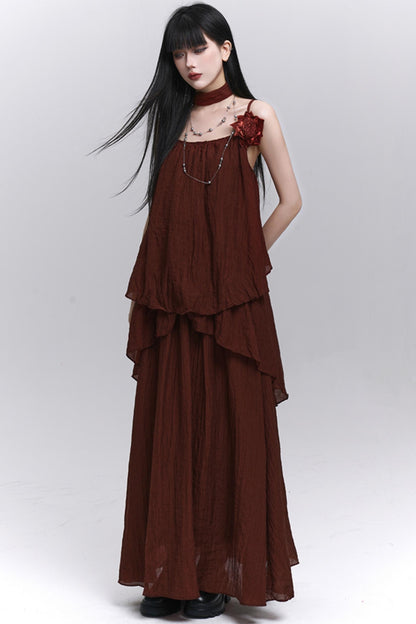 Chic Pink Skirt Top Set-Up