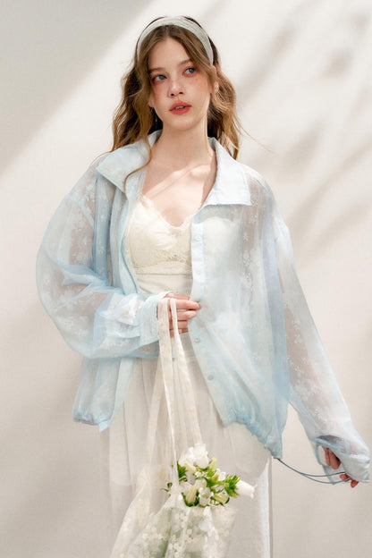 Lace Color-Block Jacket