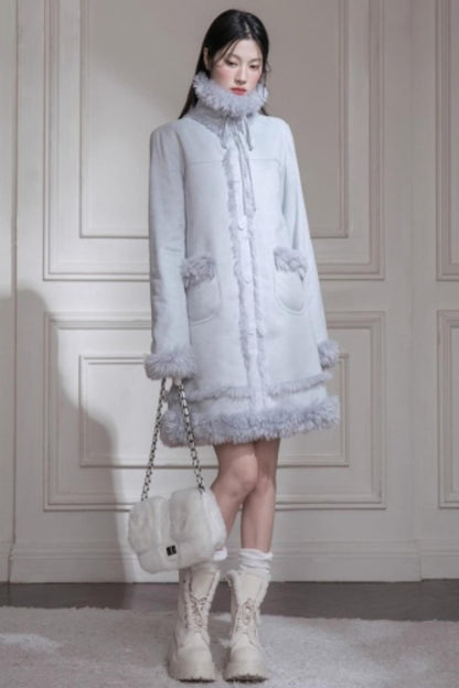 Misty Velvet Fur Coat