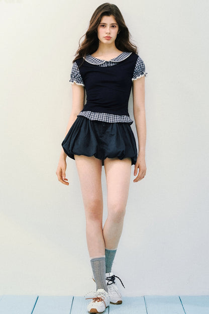 Tencel Wool Two-Piece Blouse