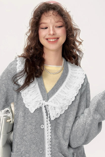 Deluxe V-Neck Knit Cardigan