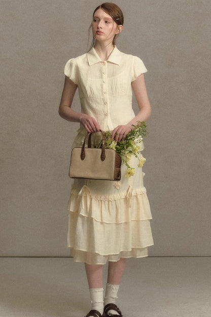 Fantasy Bustier Skirt With Suspenders Set-Up