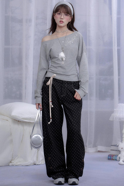 Slanted Shoulder Top