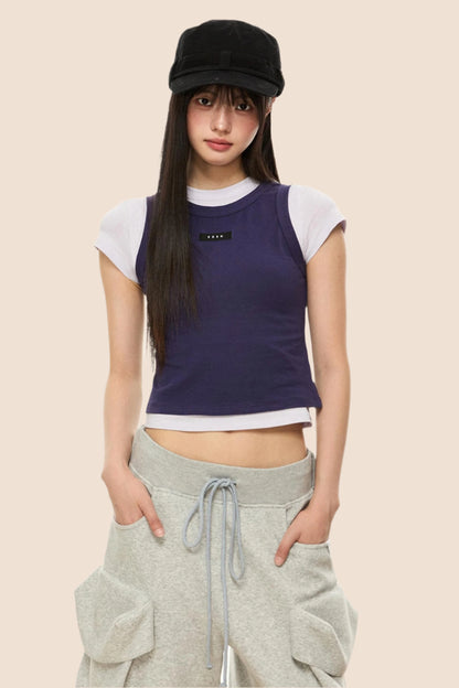 Colorblock T-Shirt Set