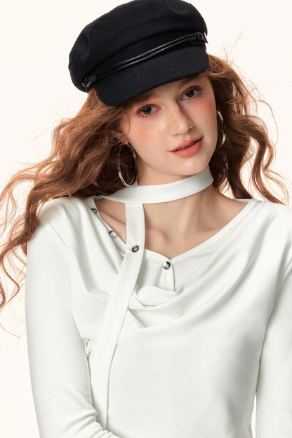 French Ribbon Knit Top