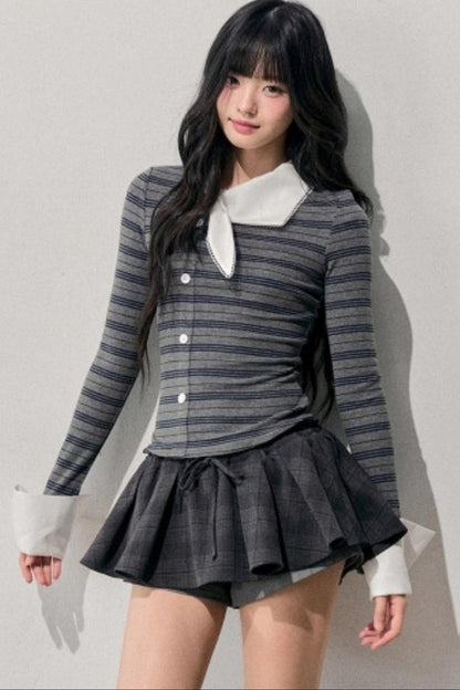 Unsent Mailbox Striped Top