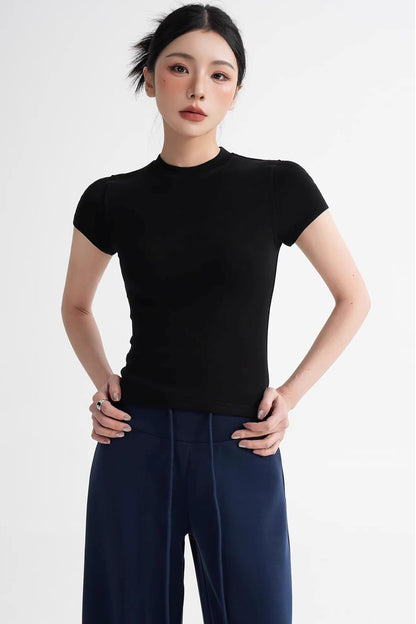 Wool Right-Shoulder Slim Top