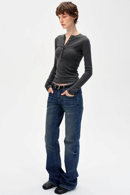 Slimming Simple Solid Color Shirt