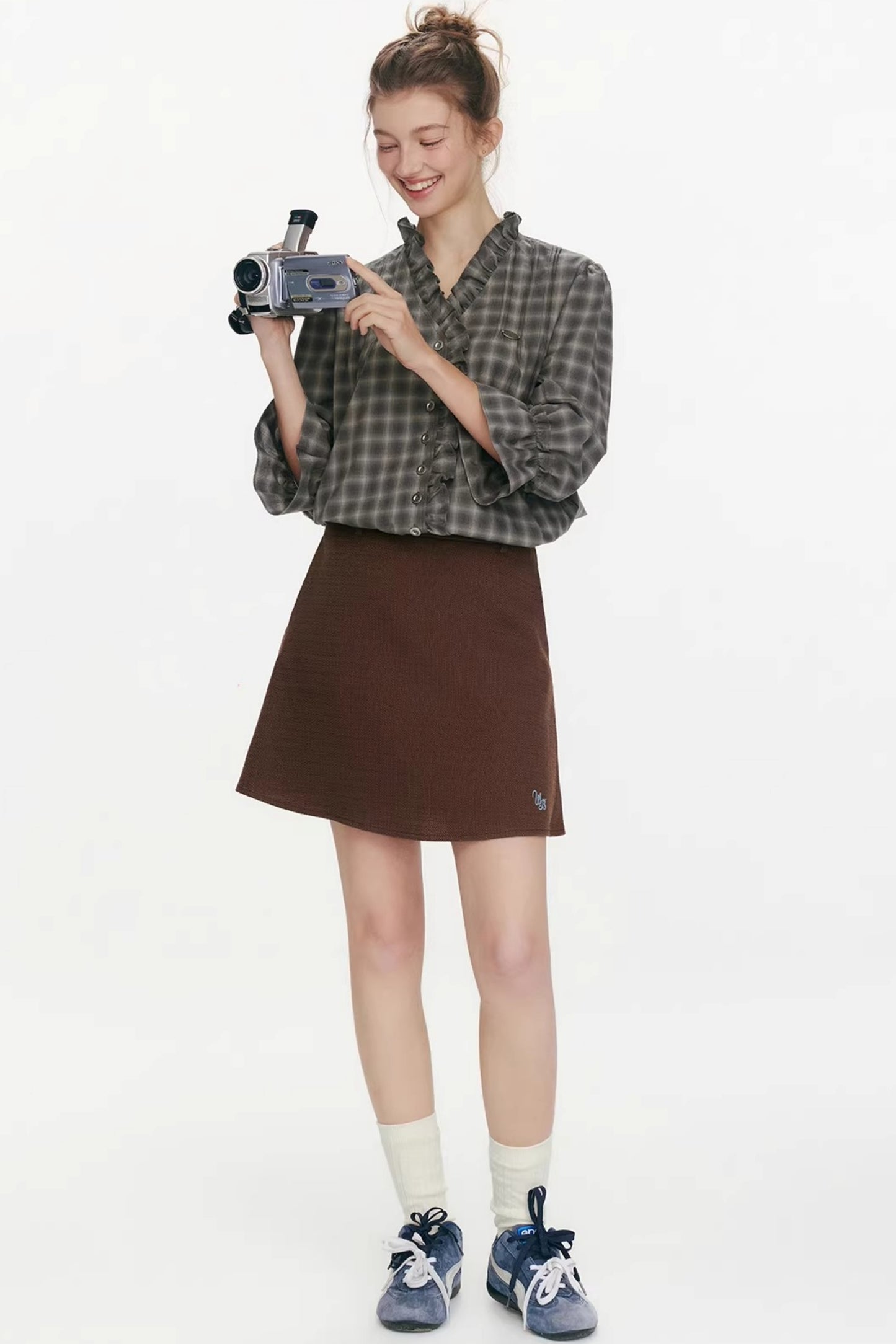 Flower Day Plaid Shirt