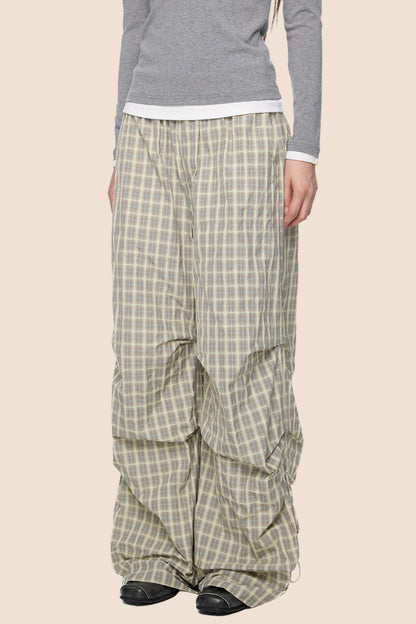 Vintage Drape Wide-Leg Pants