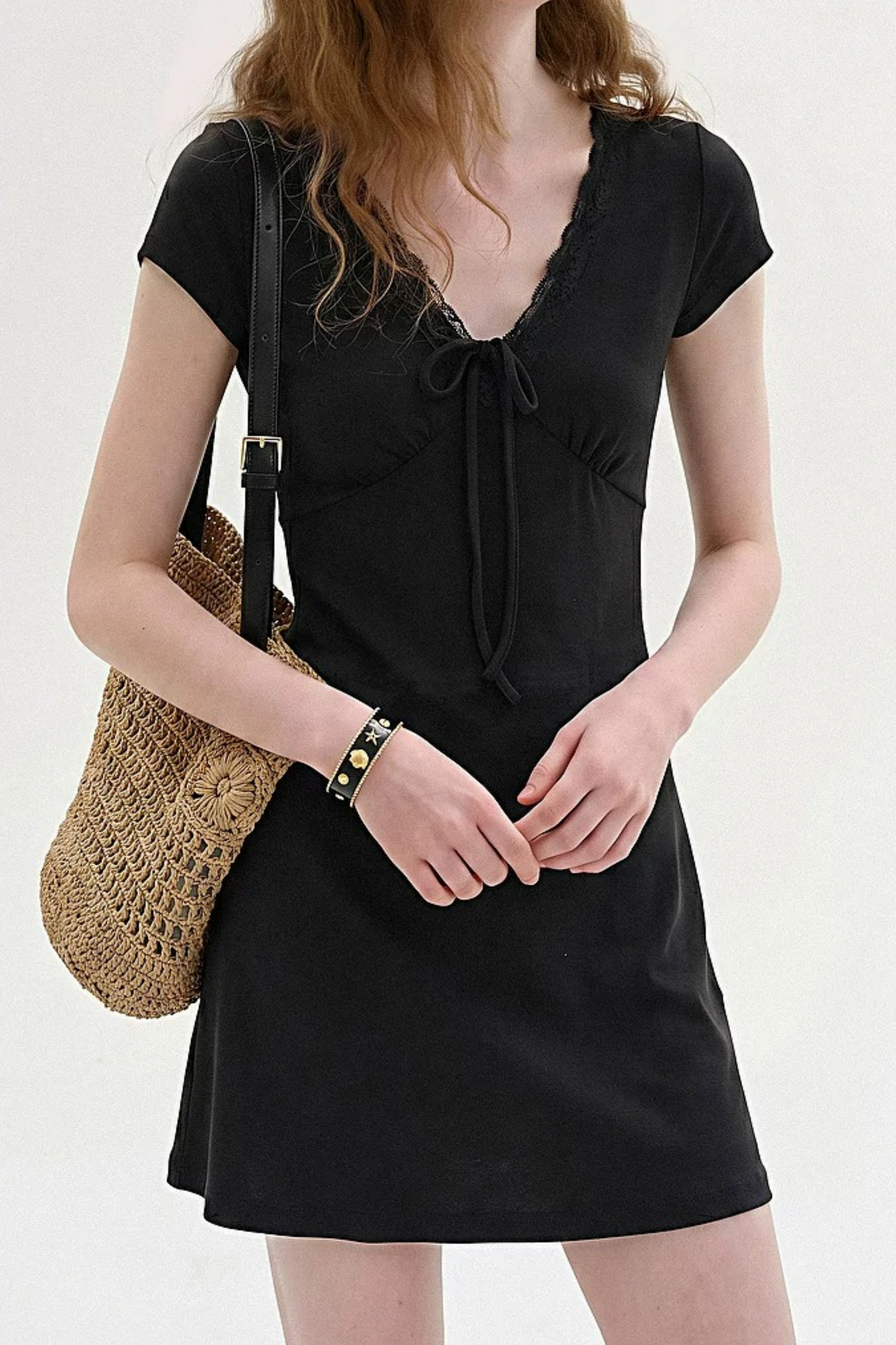 Black Lace A-Line Skirt