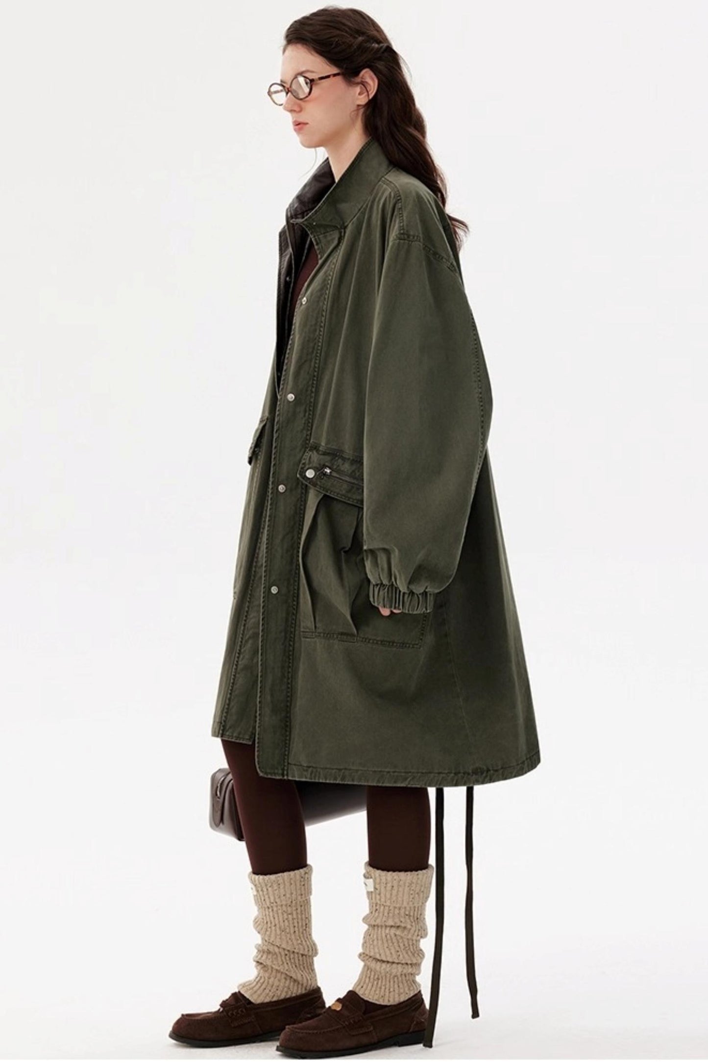 Retro Cotton Collar Cargo Jacket