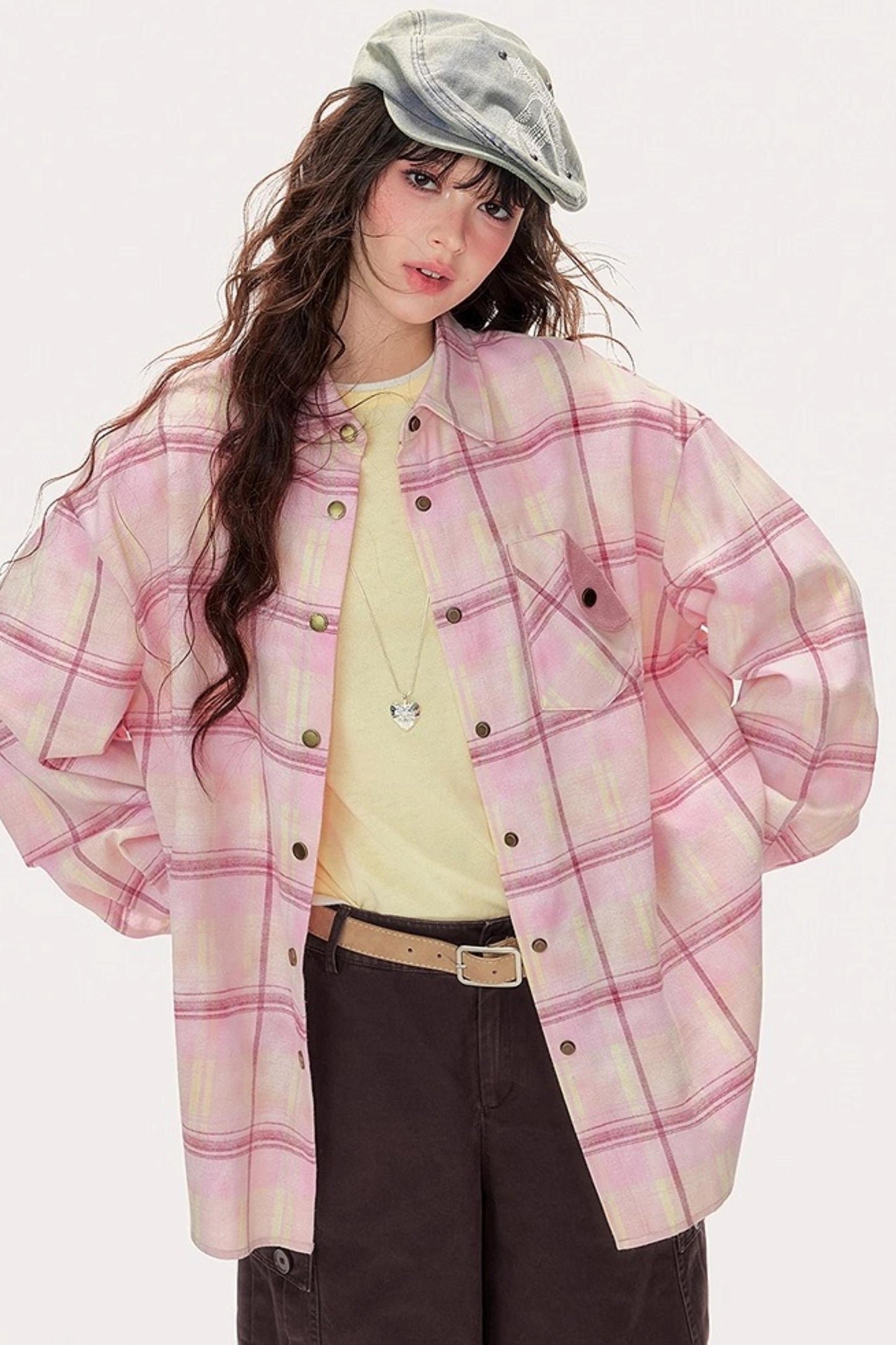 Pink Plaid Classic Shirt