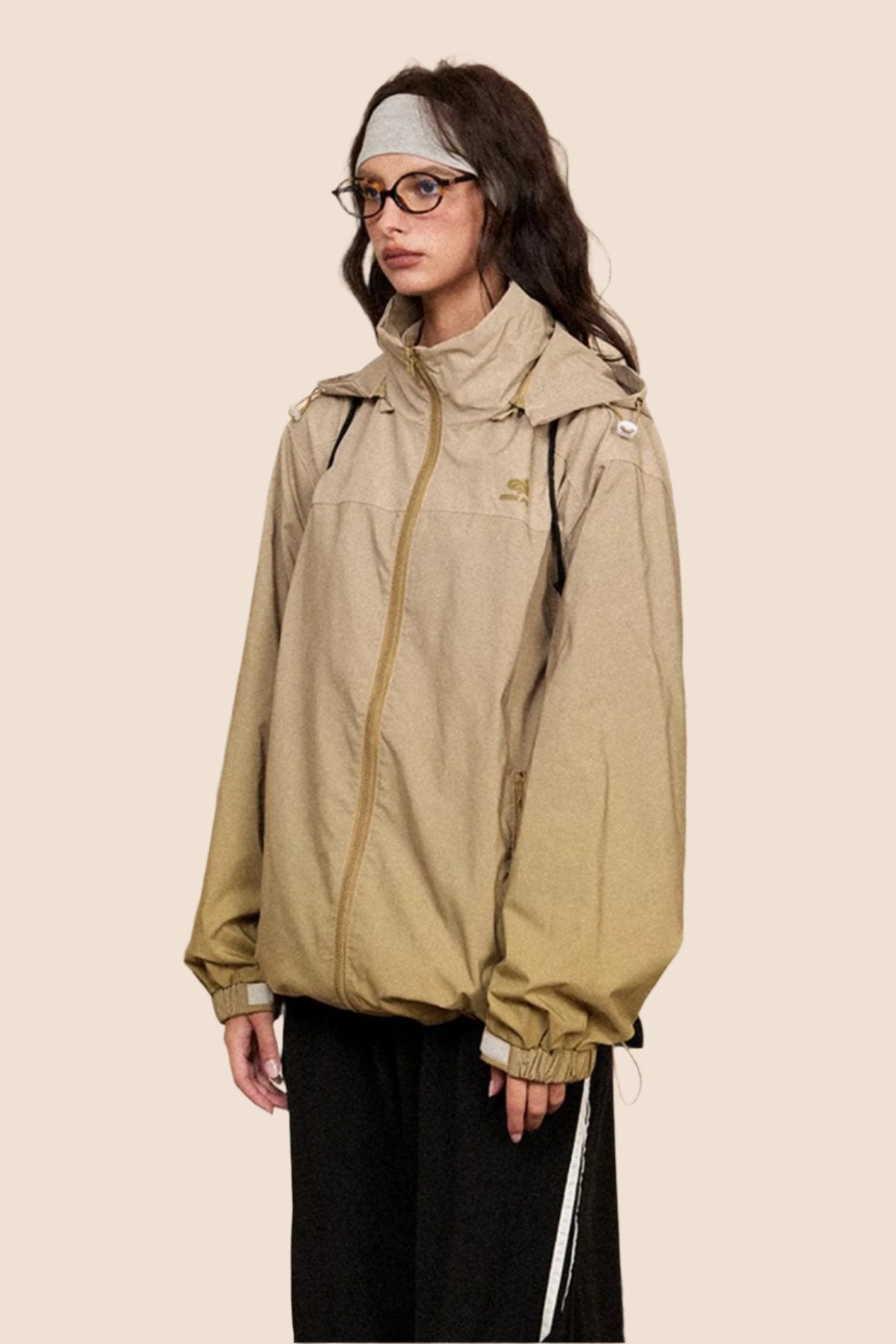 Gradient Contrast Windproof Softshell Jacket