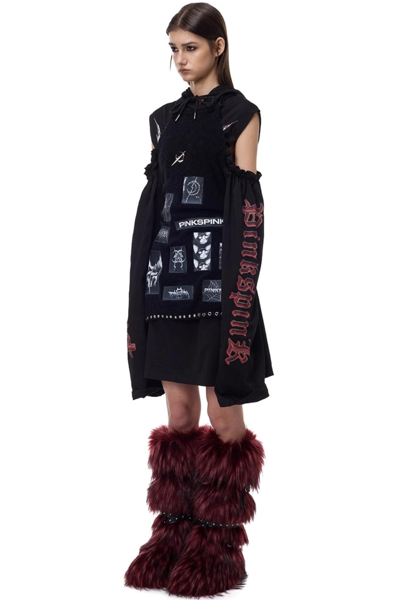 Electric Moon Knitted Apron Sweater