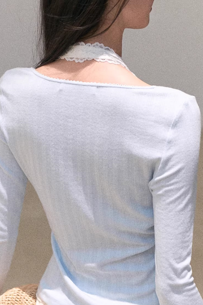 Hollow-Out Ribbed Knit Cardigan