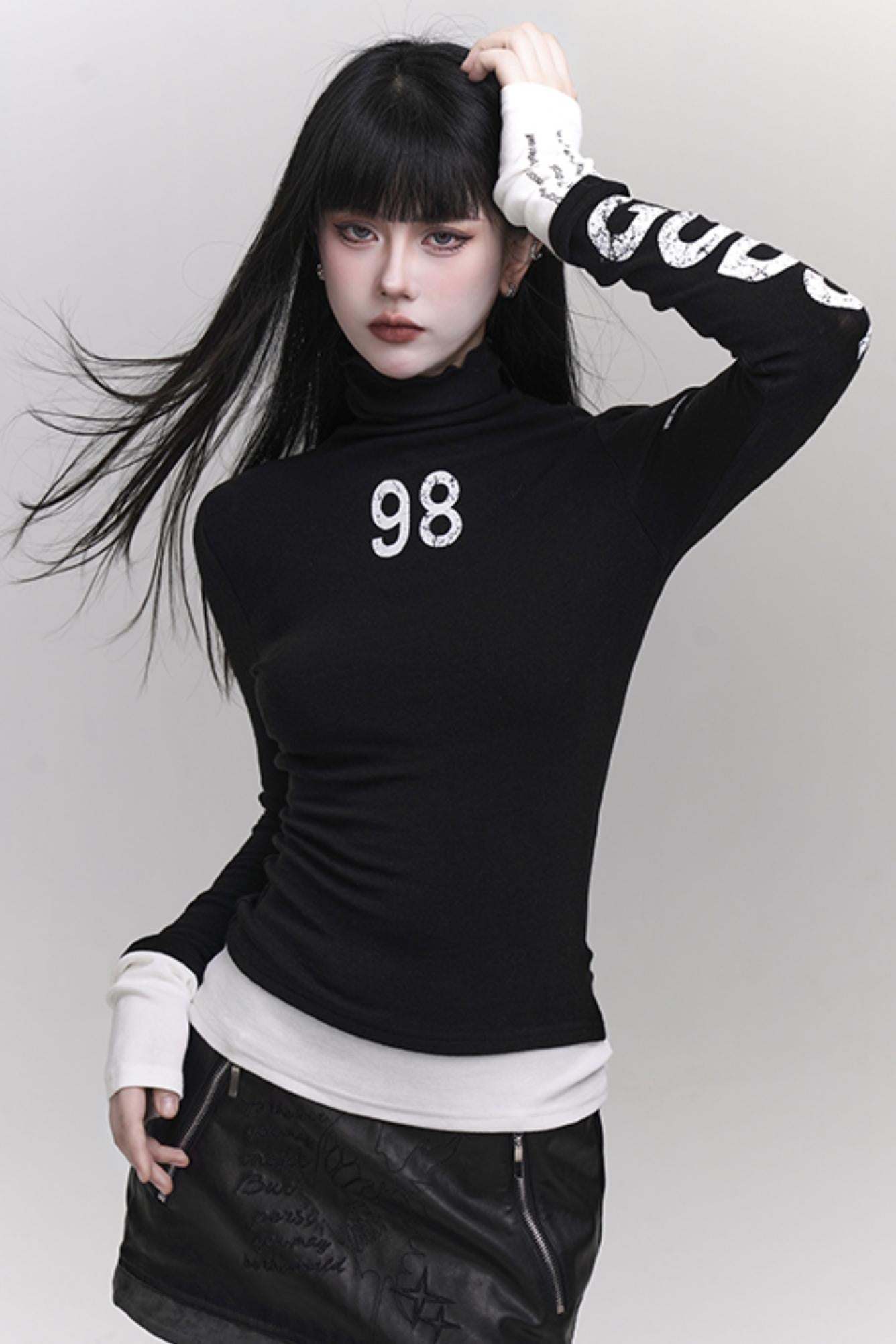 Women's High-Neck Knit Top