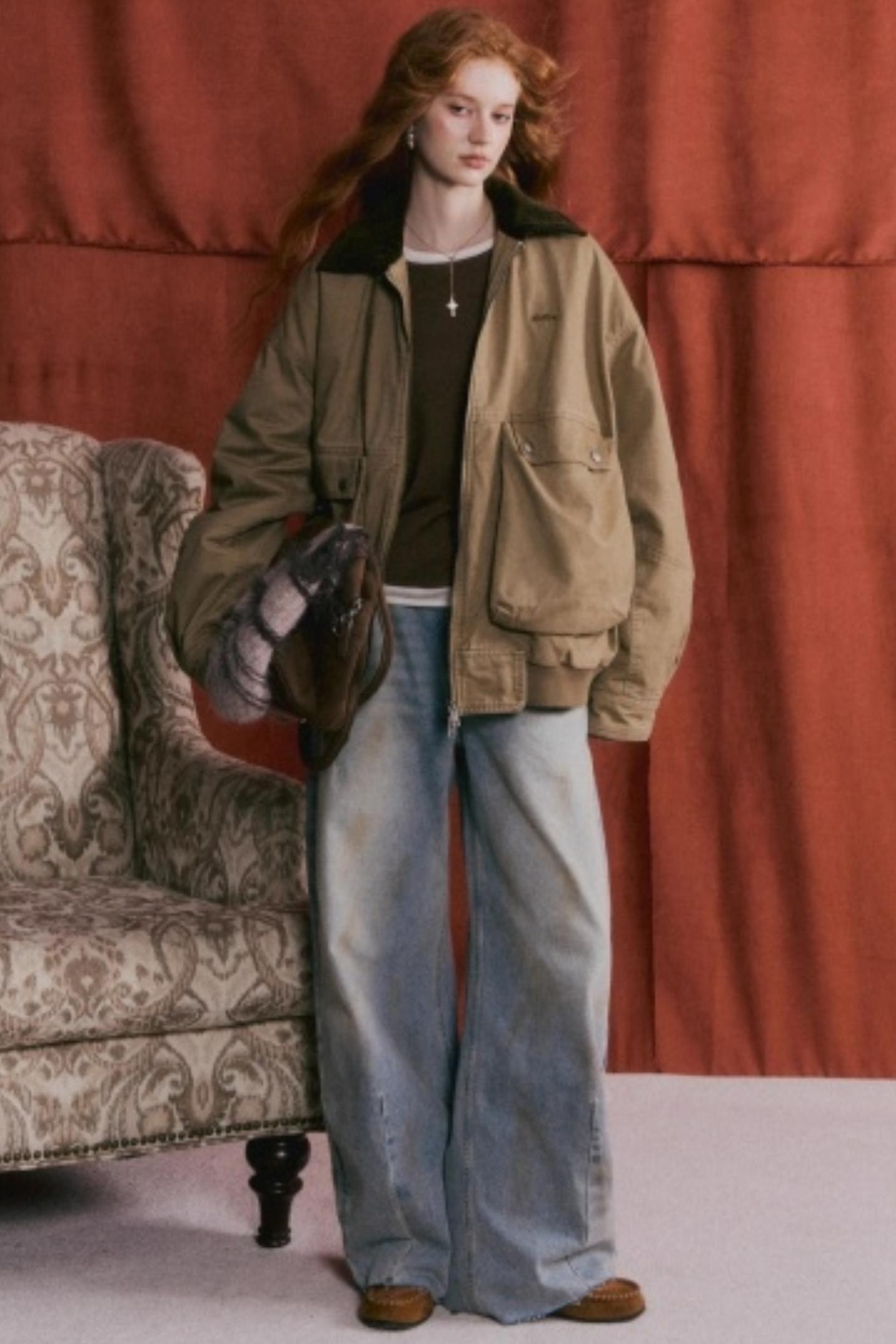 Vintage Distressed Denim Pants