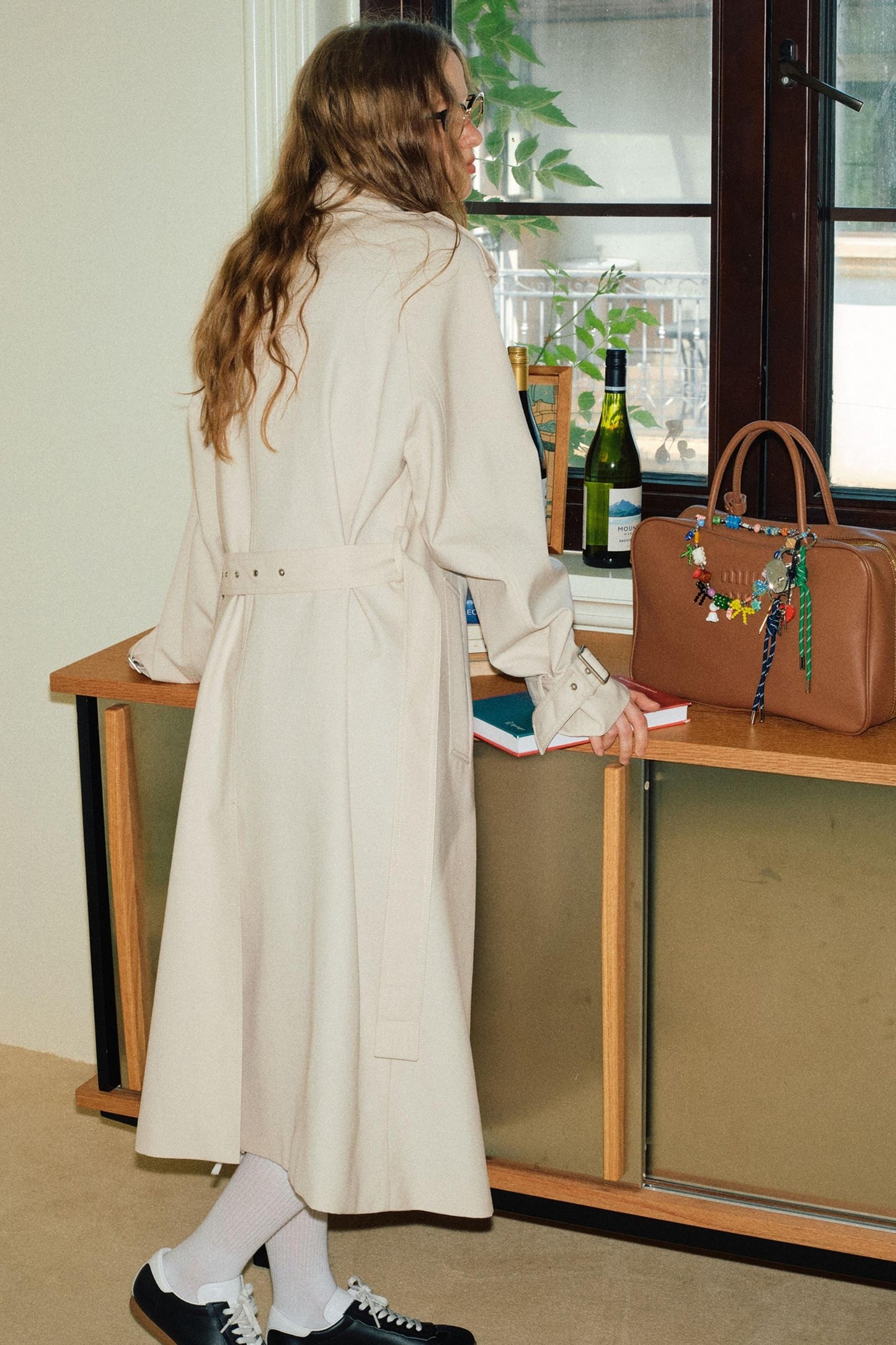 Women's Long Casual Trench Coat