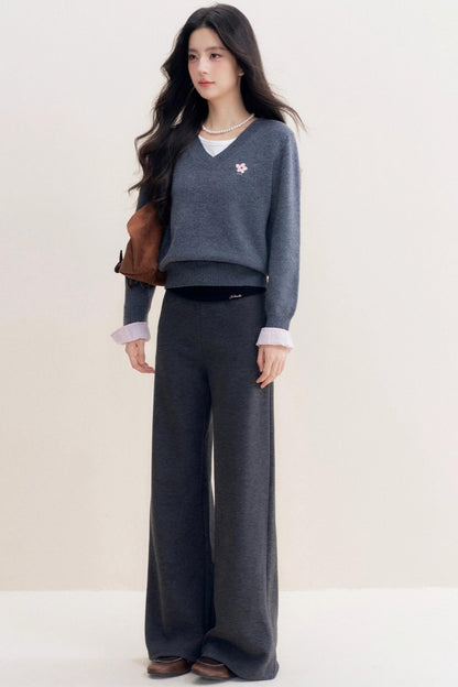 Blokette Loose Knit Trousers