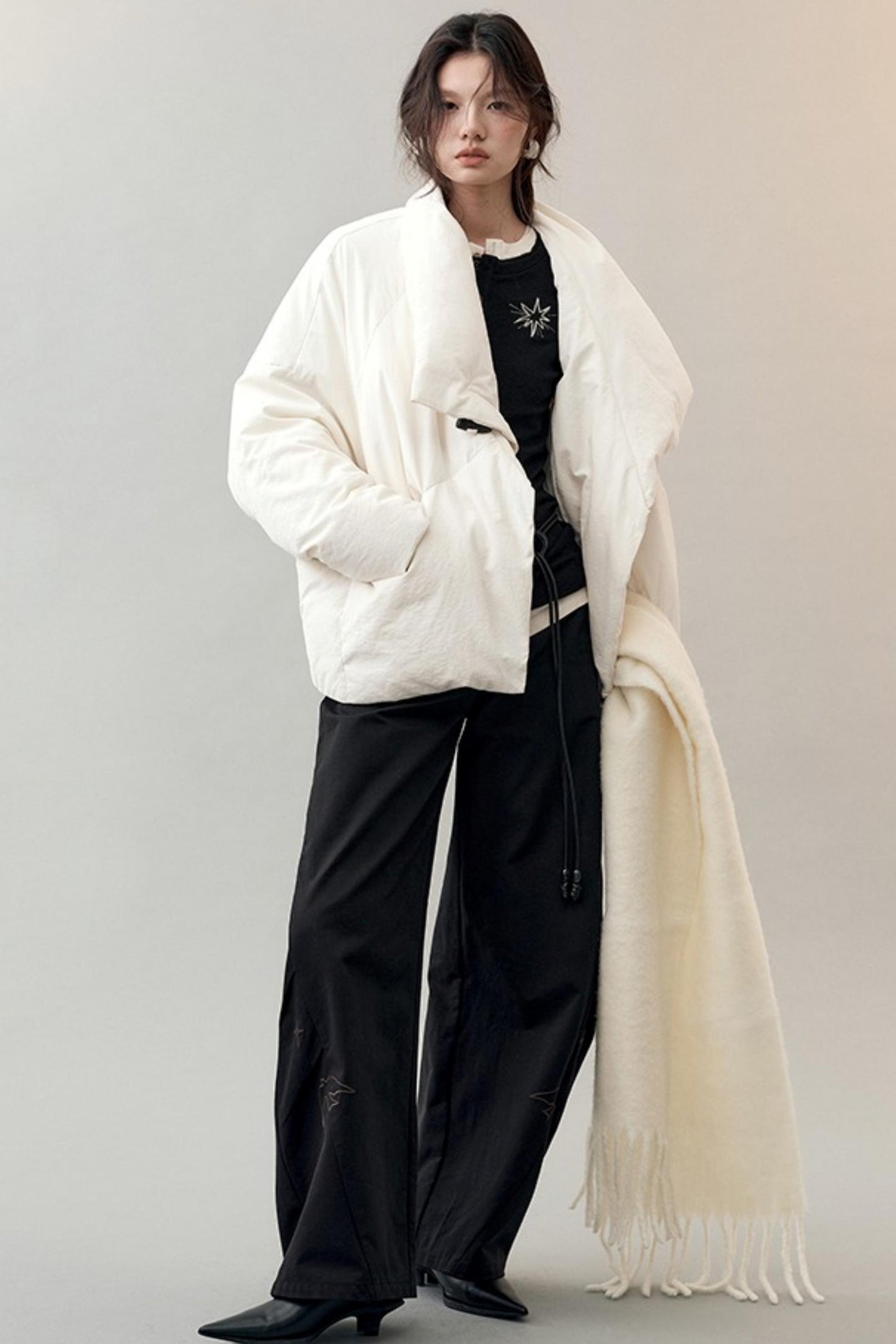 Feather Shadow Stars Slim T-Shirt