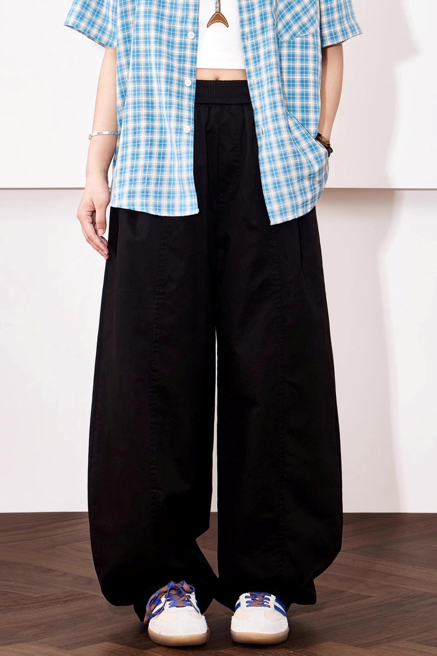 Relaxed Wide-Leg Cotton Pants