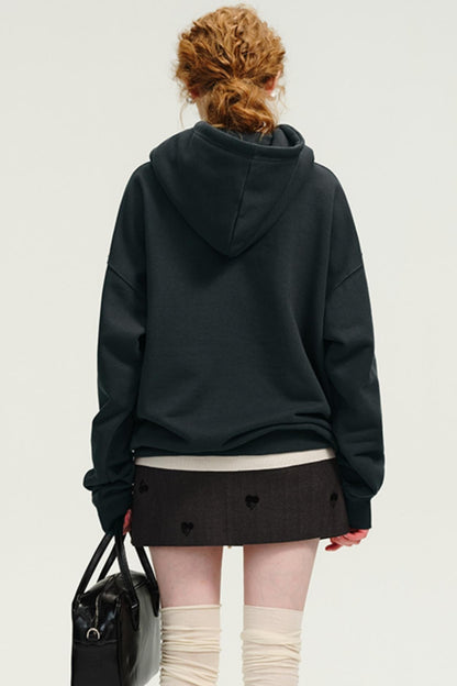 Heavy Fleece Air Layer Hooded Sweatshirt