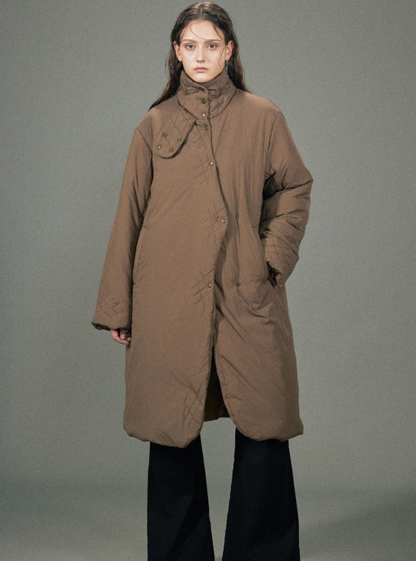 Long tand-up collar Jacket