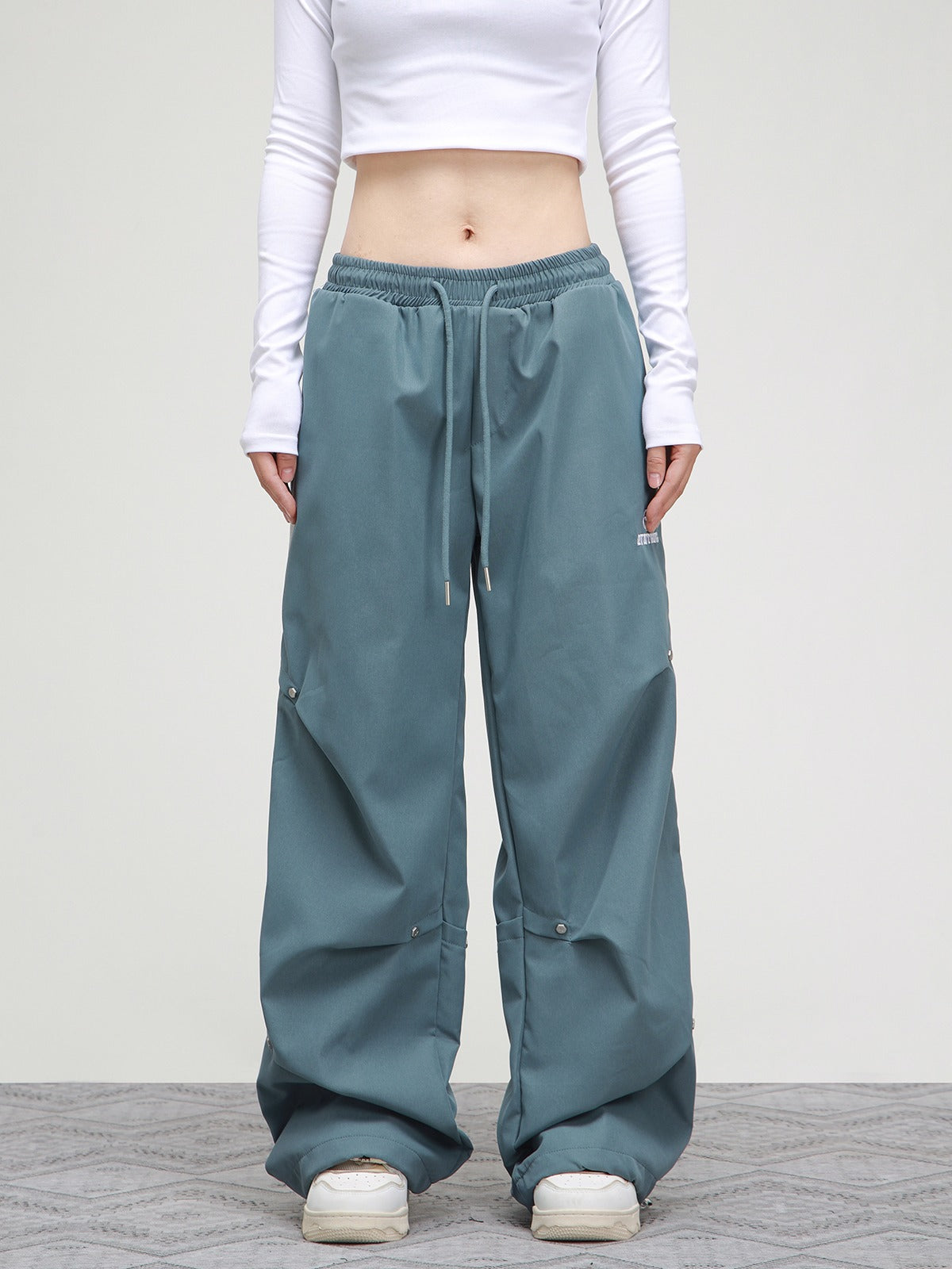 American hip-hop studded baggy sweatpants