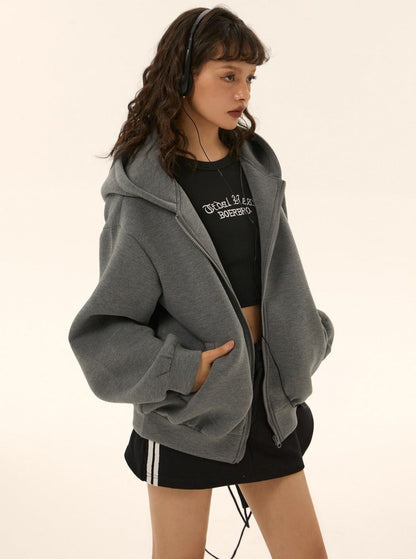 brand sweatshirt jacket