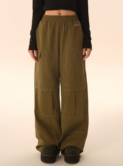 Loose straight casual trousers