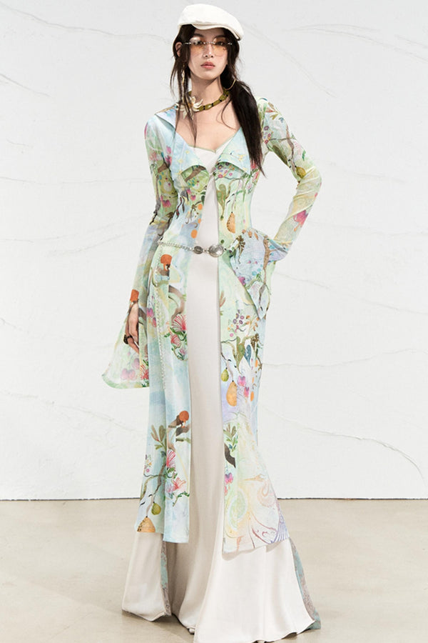 Fantasy Botanical Knit Shirt