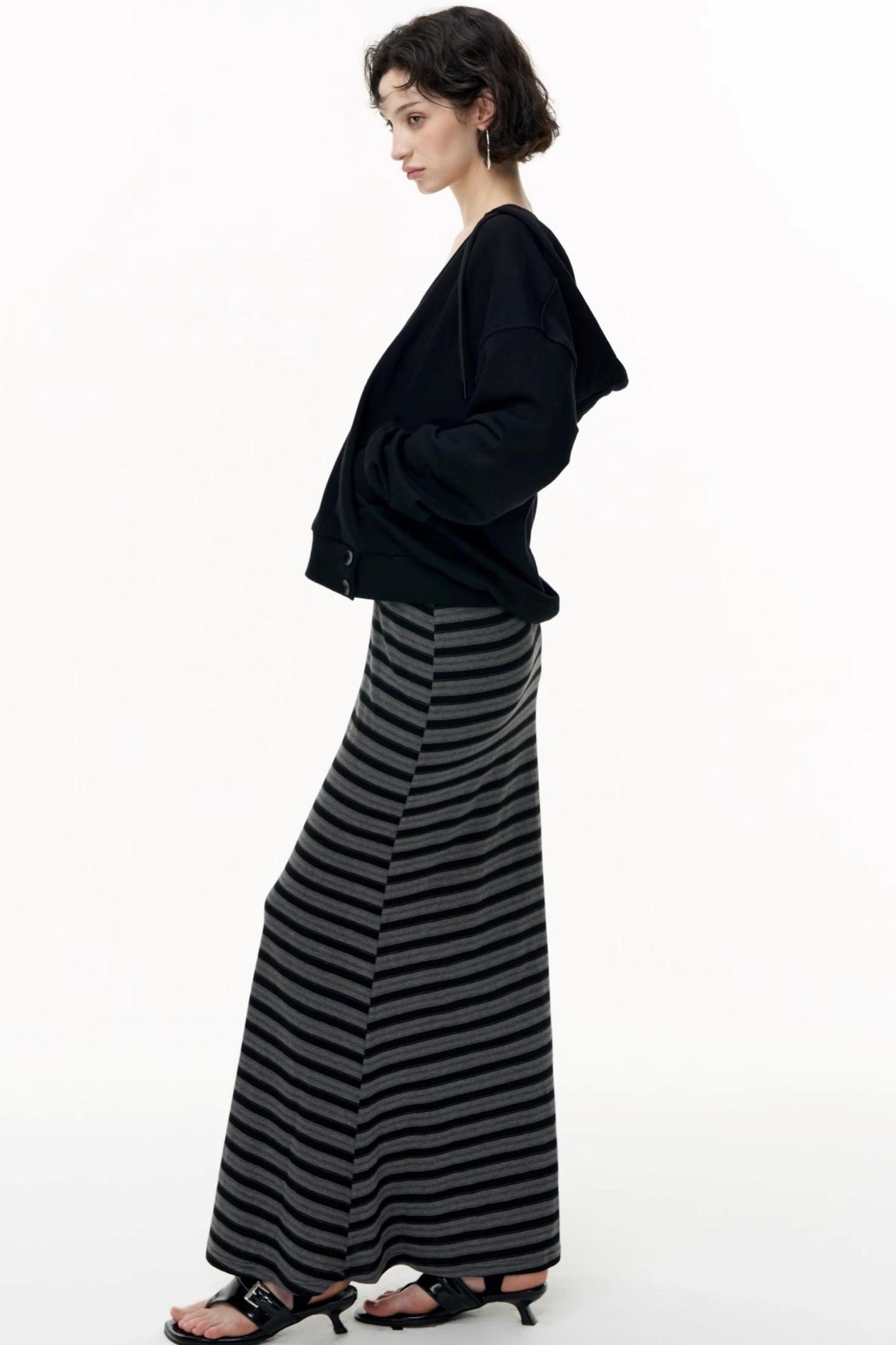 Layered Hooded Sweatshirt Set-Up