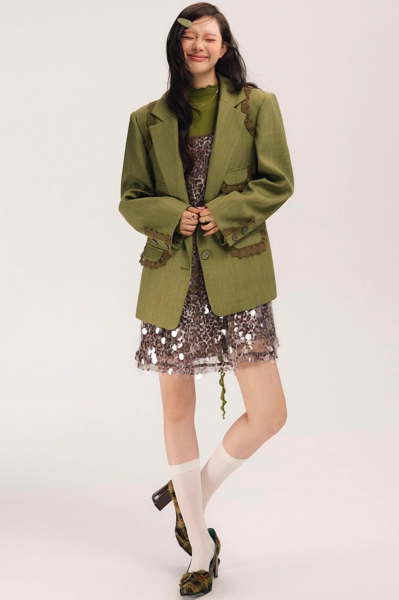 Ivy Vintage Green Blazer