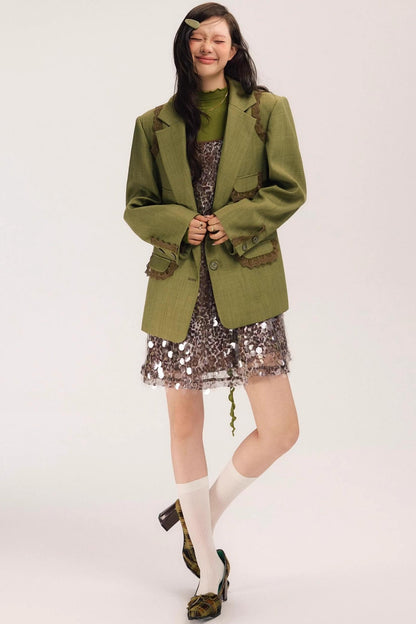 Ivy Vintage Green Blazer