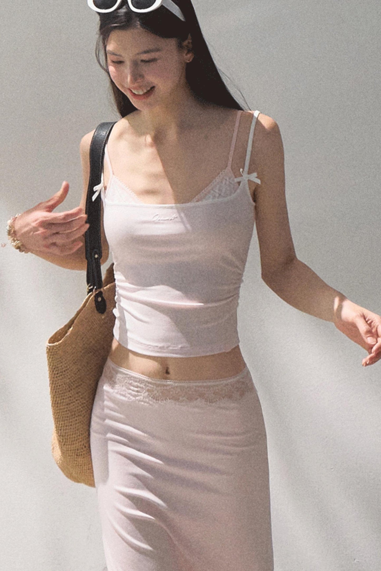 Stretch Chambray Camisole Set