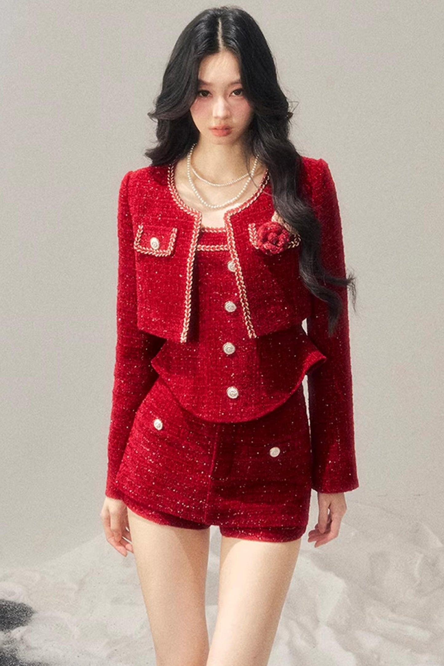 Chanel Wool Coat Skirt Set-Up