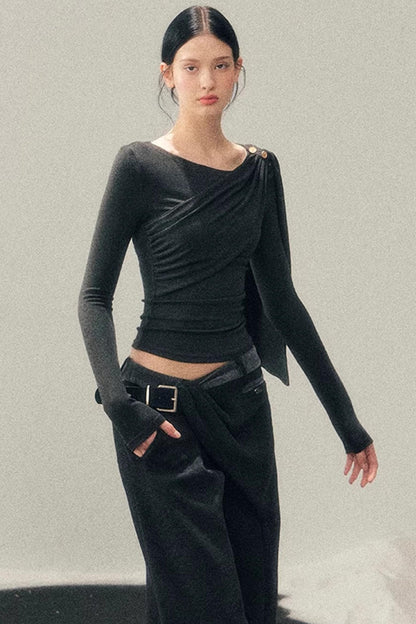 French Ribbon Design Blouse