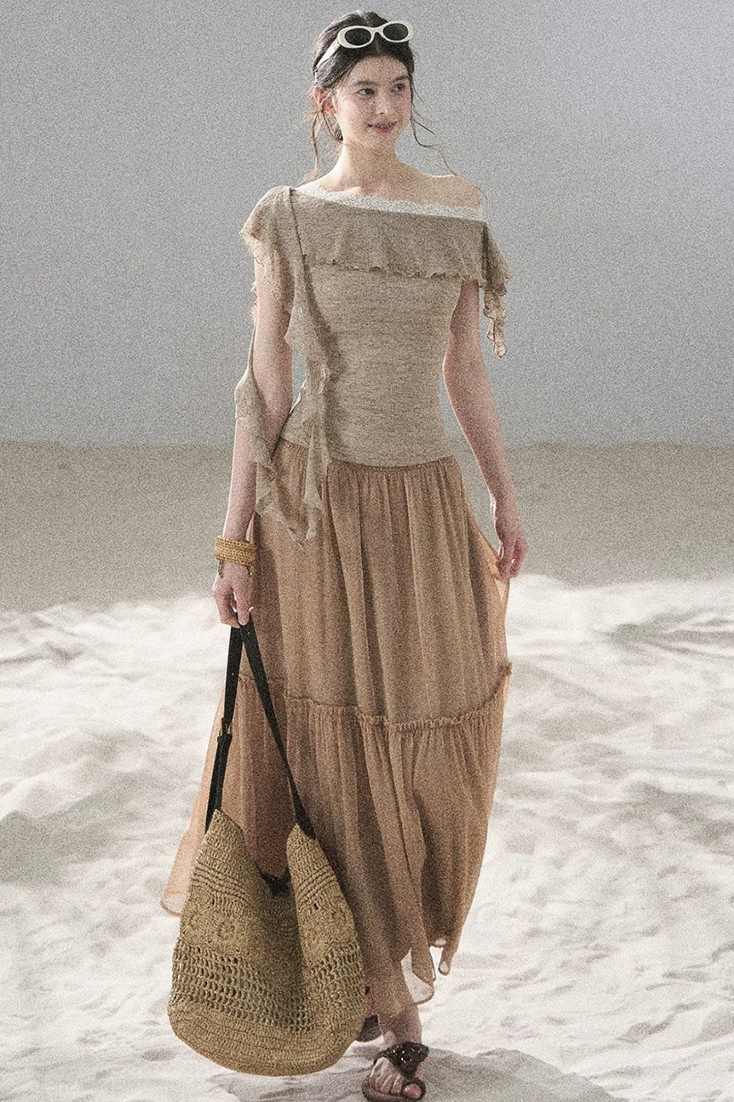 Before the Sunset Lace Off-Shoulder Top