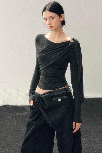 French Ribbon Design Blouse