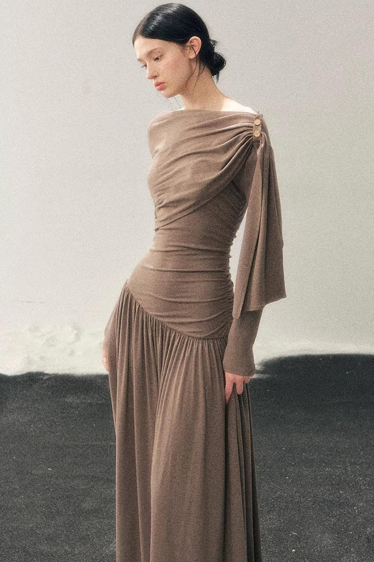 Ribbon Bodycon Winter Dress