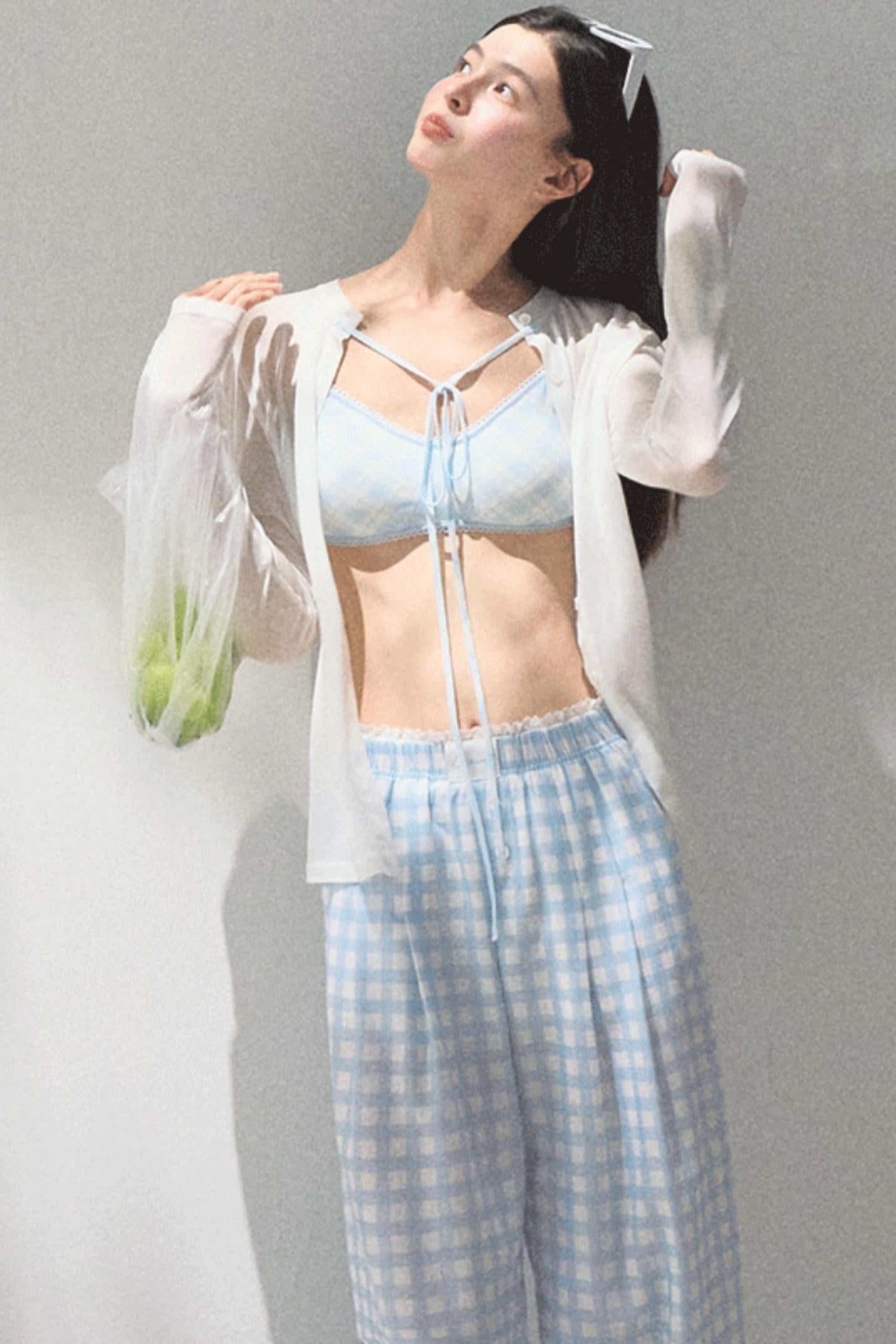 Stretch Chambray Camisole Set